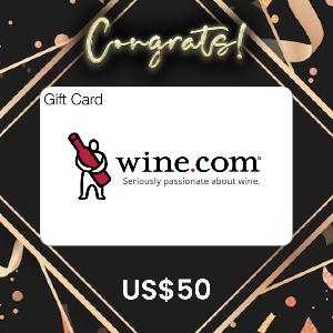Wine.com US$50 Gift Card (Congratulations) product image