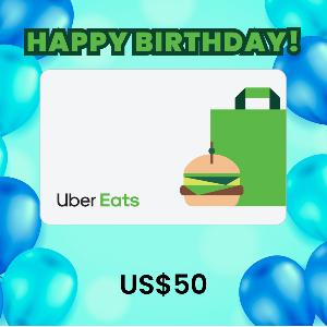 Uber Eats US$50 Gift Card (HBD) product image