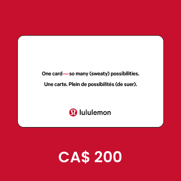 Lululemon Canada CA$ 200 Gift Card product image