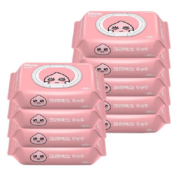 Su and Su Kakao Wipes (Apeach) 80 Counts (Pack of 9) product image