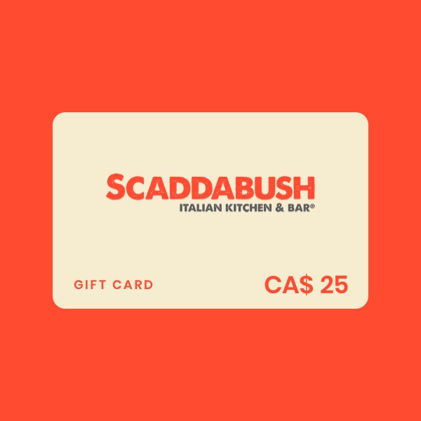 Scaddabush Italian Kitchen & Bar CA$ 25 Gift Card product image