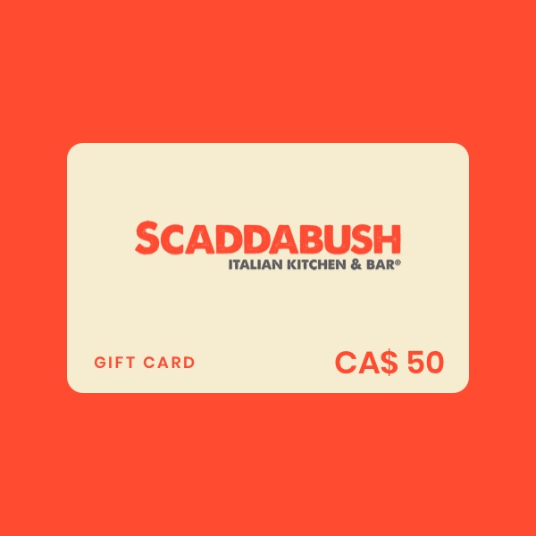 Scaddabush Italian Kitchen & Bar CA$ 50 Gift Card product image