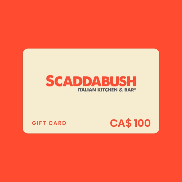 Scaddabush Italian Kitchen & Bar CA$ 100 Gift Card product image