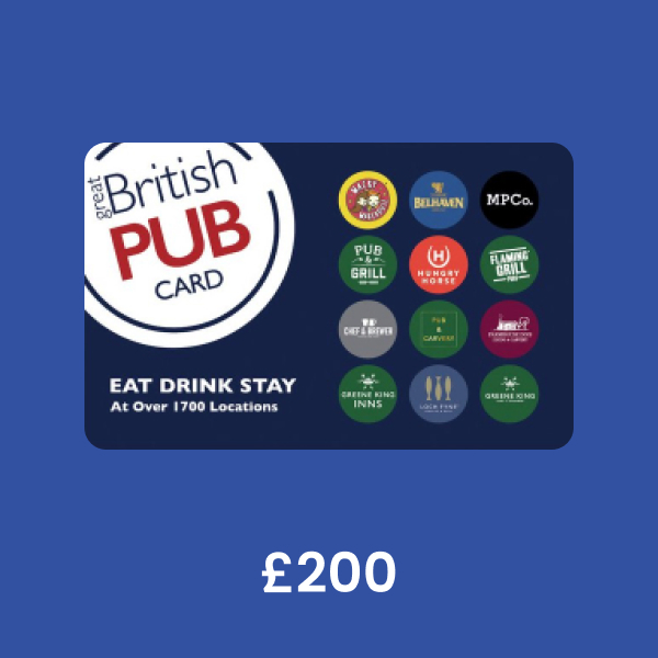 The Great British Pub £200 Gift Card product image
