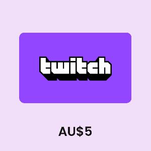 Twitch Australia AU$5 Gift Card product image