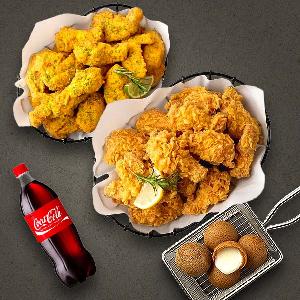 Bburinkle Chicken+Crispy Fried Chicken+Cheese Ball+Coke 1.25L product image