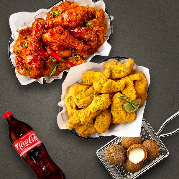 Bburinkle Wings+Red King Wings+Cheese Ball+Coke 1.25L product image