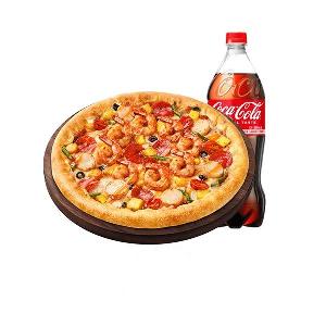 Seafood King Double Cheese Crust (L) + Coke 1.25L product image