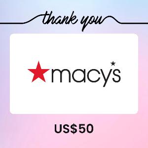 Macy's US$50 Gift Card (Thank You) product image