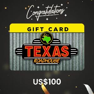 Texas Roadhouse US$100 Gift Card (Congratulations) product image