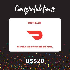 DoorDash US$20 Gift Card (Congratulations) product image