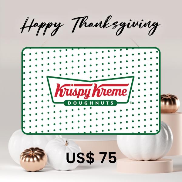 Krispy Kreme US$ 75 Gift Card Thanksgiving Edition product image