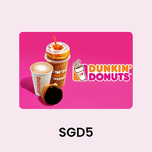 Dunkin' Donuts Singapore SGD5 Gift Card product image