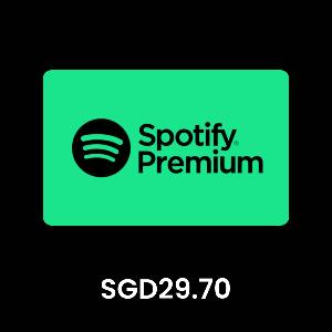 Spotify 3 months subscription SGD29.70 Gift Card product image