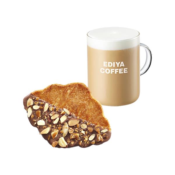 1 HOT Cafe Latte (L) + Toffee Nut Croissant Biscuits product image