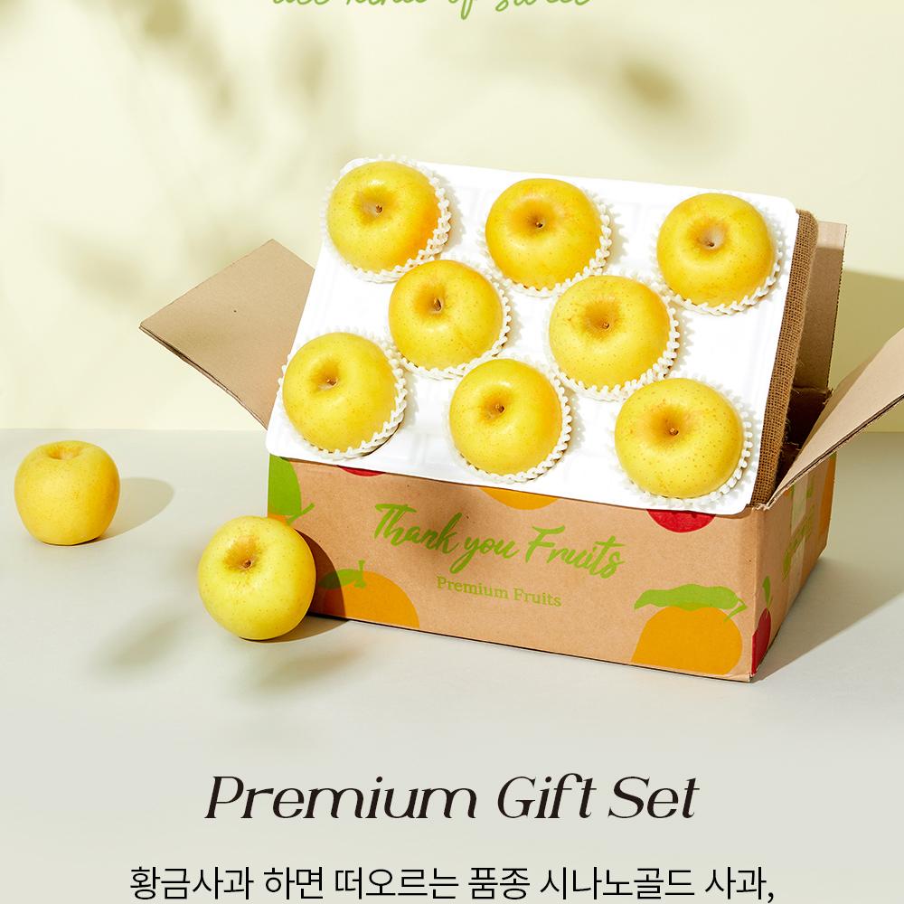 High-Sugar Shinano Gold Golden Apples 2kg (8–10 pieces) In