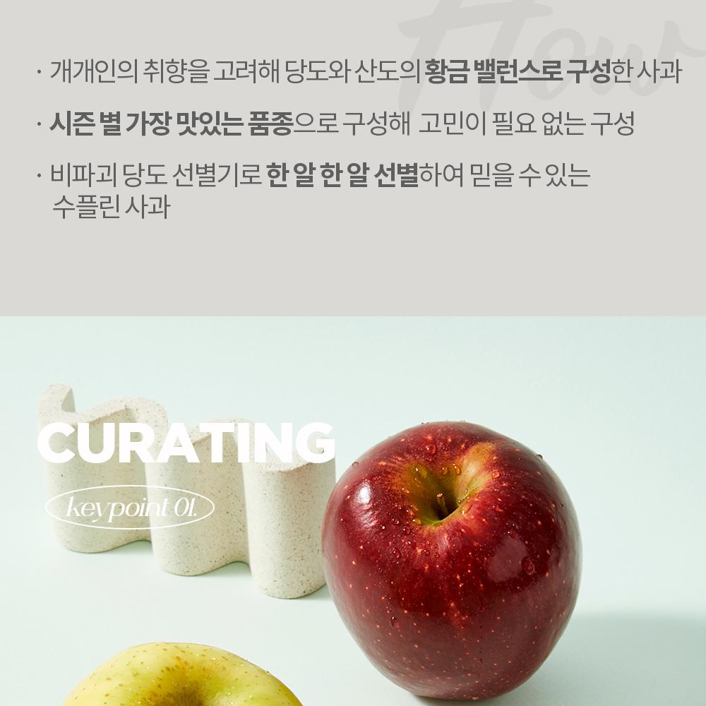 韓国スプリンりんごおまかせセット 2kg (8個入り / 品種: 紅露