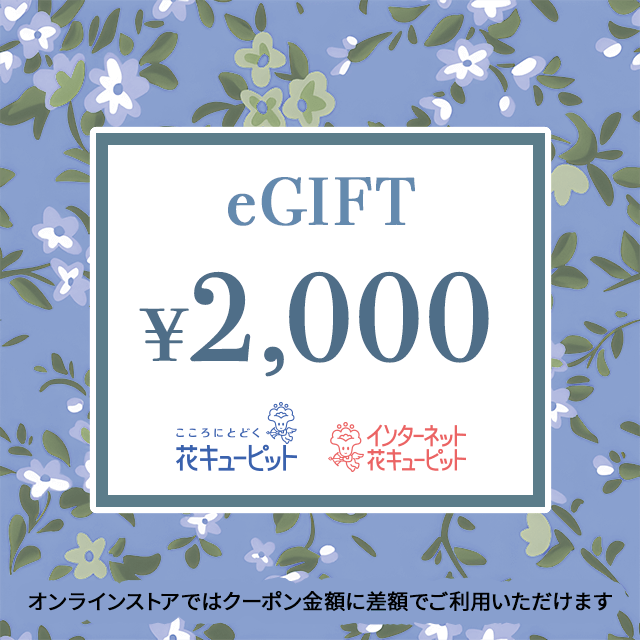 日本花キューピット【お供え】全国共通 花とみどりのeチケット 2,000円 | ソーダギフト