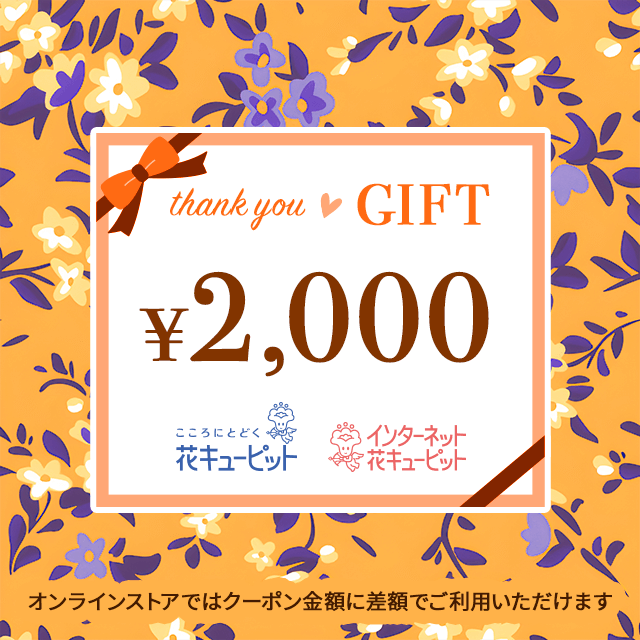 日本花キューピット全国共通 花とみどりのeチケット 2,000円 | ソーダギフト