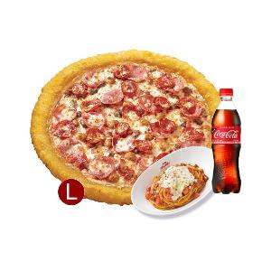 All Meat Cheese Crust (L) + Papa's Pasta (Meat) + Coke 500ml product image