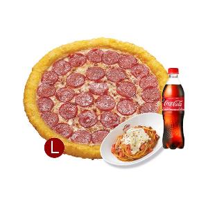 Pepperoni Cheese Crust (L) + Papa's Pasta (Meat) + Coke 500ml product image
