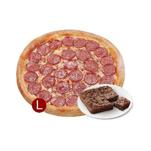 Original Pepperoni (L) + Double Chocolate Chip Brownie product image