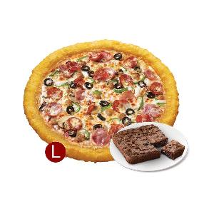 Super Papa's Cheese Crust (L) + Double Chocolate Chip Brownie product image