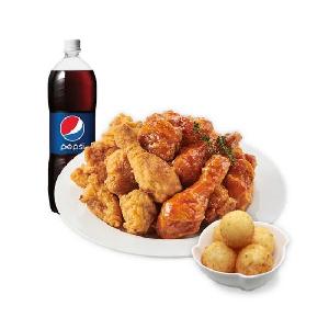 Half & Half Chicken + Cheese Ball + Coke 1.25L product image