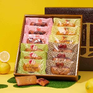 Senbikiya Fruits Financier Cake (12 Pieces, 4 Flavors) product image