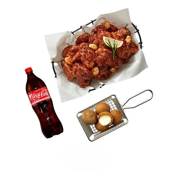 Boneless Sauce Garlic Chicken + Cheese Ball + Coke 1.25L product image