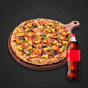 Hawaiian Shrimp Bite Pizza + Coke 1.25L product image