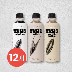 Caffeine Free Fake Coffee with Black Barley Zero Sugar 3 Flavors 410ml X 12 Bottles product image