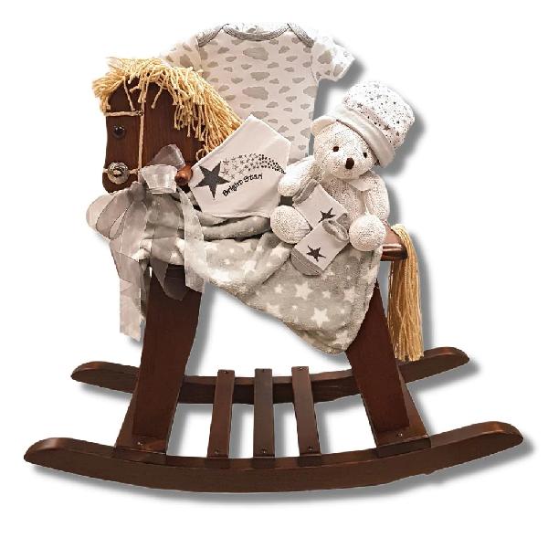 Vintage Wooden Horse - Ready to Rock Gift Basket product image